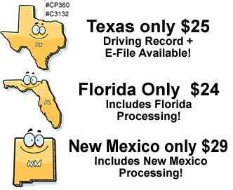 Image of official course for TX FL and NM